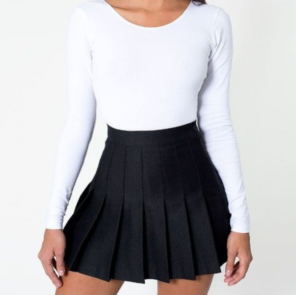 American Apparel black tennis skirt